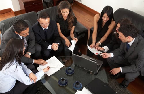 business meeting of young entrepreneurs in an office business meeting of young entrepreneurs in an office